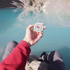 5pcs Outdoor Guide Tool Tiny Compass Educational Compass Toy