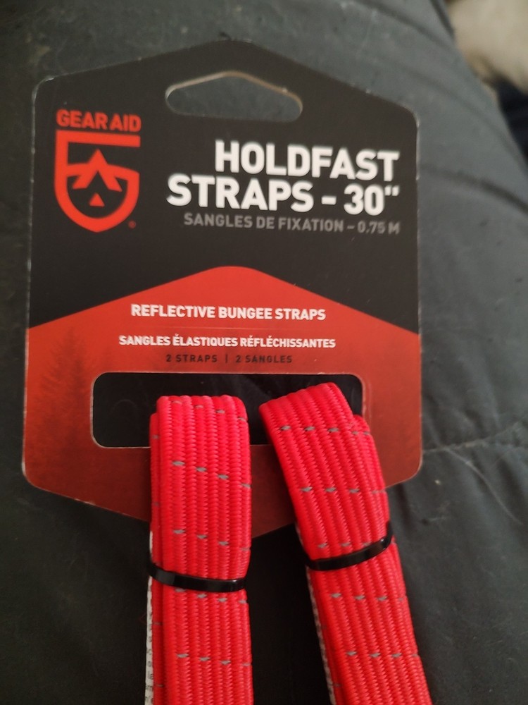 🆕 Gear Aid Holdfast Straps 30″ Reflective Bungee Straps 45″ Max Stretch 🆕