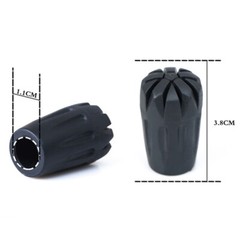 8pcs Rubber Tips Trekking Cane Protectors Hiking Pole Replacement Walking Stick
