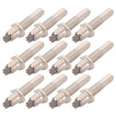 12 Pcs Metal Walking Cane Tips Replacement Part for Hiking Sticks