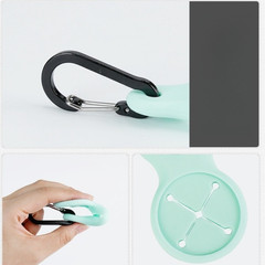 Silicone Water Bottle Holder with Aluminum Carabiner for 2.7-3.5cm Bottles