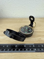 Unbranded Compact Directional Lensatic Compass Engineer Camping Fieldwork
