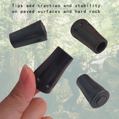 8Pcs Trekking Pole Tips Replacement Protectors, Poles Tips Cover, Rubber Tips fo