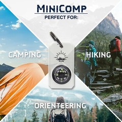 Sun Company MiniComp – Zipperpull Mini Compass with Split Ring