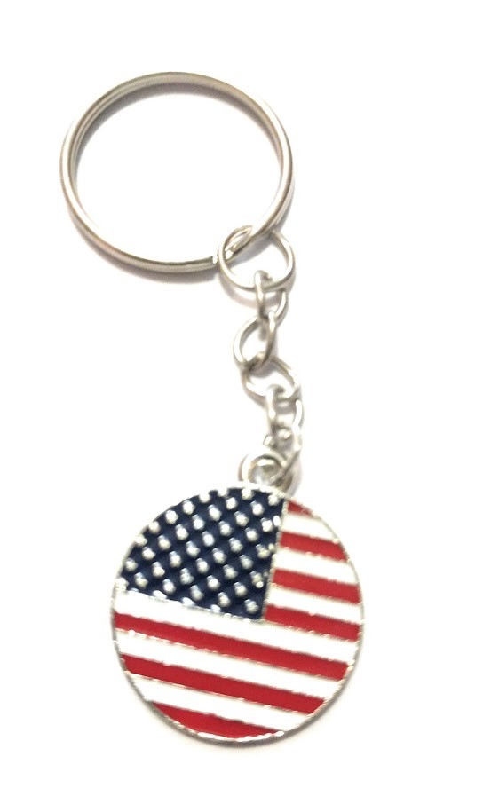 USA US flag keychain US SELLER key chain great gift United States of America
