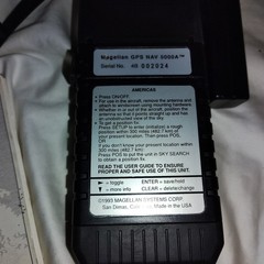 Magellan GPS NAV 5000A Handheld GPS for Aviation with handbook & bnc cable