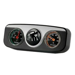 Car Vehicle Dashboard Thermometer Hygrometer Hike Compass Navigation Tool 3-in-1