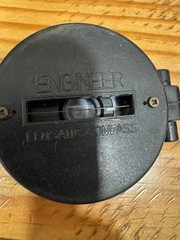 2 Vintage Engineer lensatic Compass 1 Japan Liquid Filled and 1 not liquid VGC