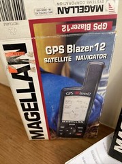 Magellan GPS Blazer 12 Satellite Navigator Outdoors Hiking w/Box & Manual TESTED
