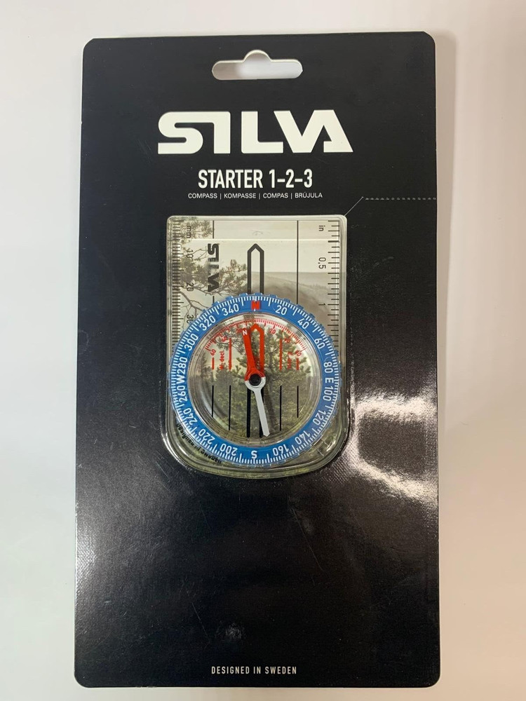 Silva Starter 1-2-3 Waterproof Compass 544900 Turnable Housing Scales Weight New