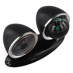 Car Compass with Built in Thermometer Compact Design for Easy Placement