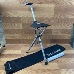 STEP2GOLD Ta-Da Chair Folding Trekking Hiking Pole 13880NH Black 34.6” w/ Case