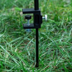 Compact Clamp Holder For Camping Lantern For Light Pole Table Desk Fixing