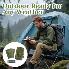 7 Pack Waterproof Notebook Set, 3×5 Inch Waterproof Notepad with Weatherpro