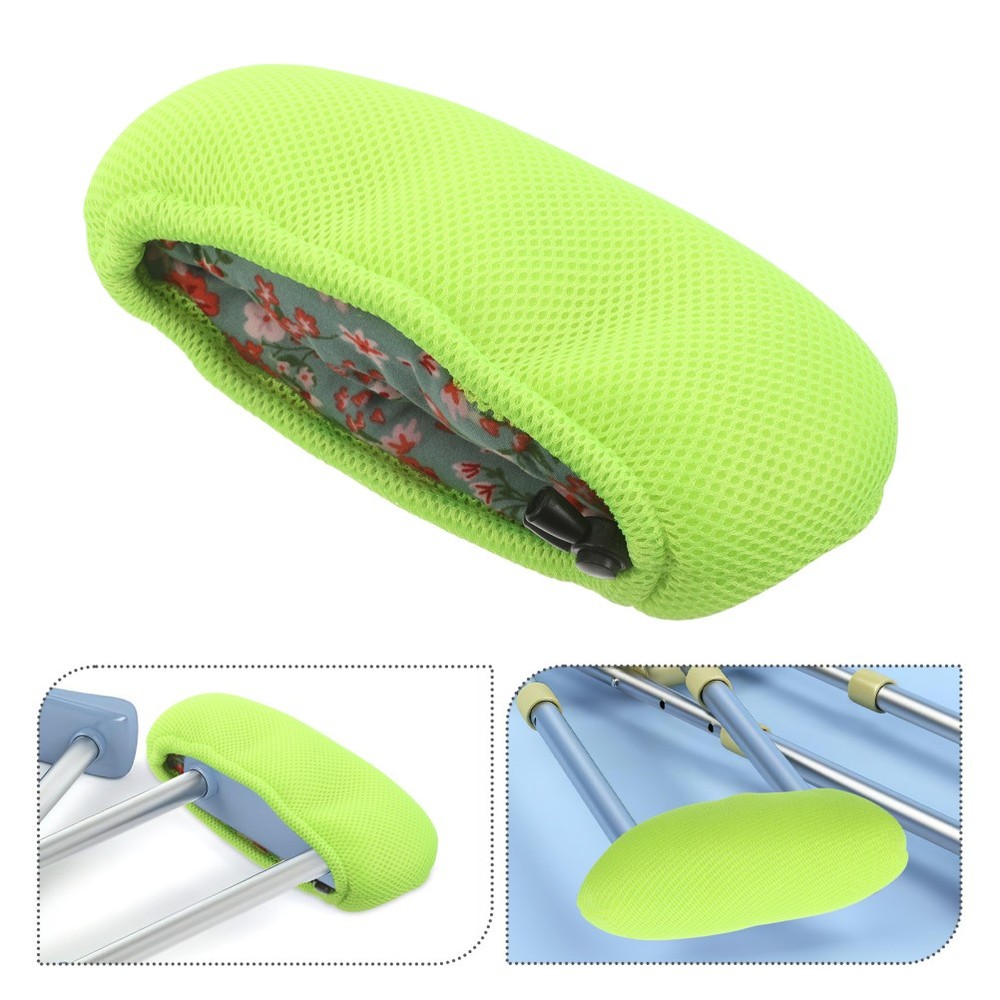 2Pcs Replacement Cotton Crutch Underarm Pads for Mobility Aid Light Green