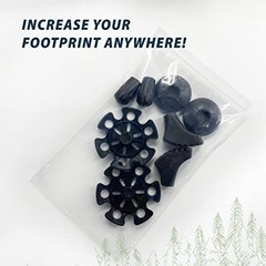 Trekking Pole Tips and Baskets Set – Rubber 2 Tips + 2 Boot + 2 Mud + 2 Snow