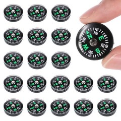 20PCS Compass Button Mini Pocket Hard Shell Liquid Filled Mini Small Button C…