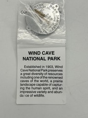 Wind Cave National Park Bench Mark Hiking Staff Stick Medallion NEW