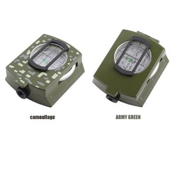 Outdoor Military Sighting Luminous Lensatic Waterproof Compass Army Green