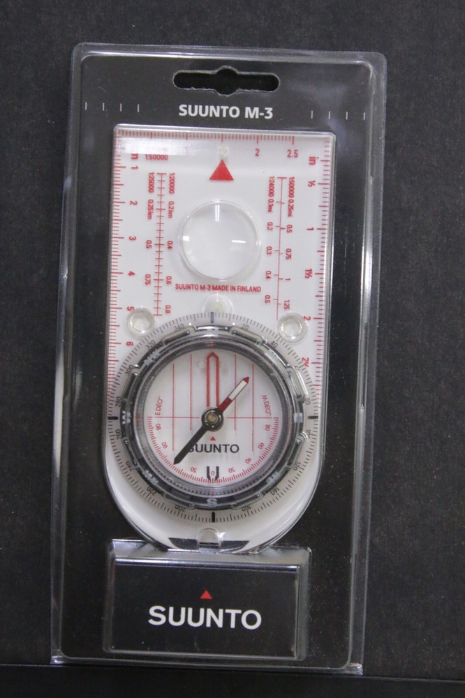 Suunto M-3 NH Compass Baseplate Liquid Steel Jewel Magnifier Luminescent – NEW