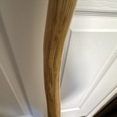 Handcrafted 45” TallWooden Walking Stick Hiking Cane Brown for Dirt Gravel
