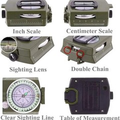 Compass Waterproof High Precision Compass Outdoor Gadget Sports Hiking Mountaine