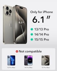 Waterproof Phone Pouch for iPhone 13 Pro / 14 Pro / 15 Pro, Underwater Black
