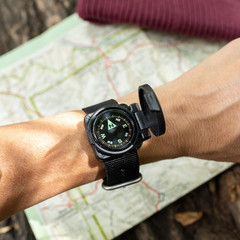 Armarmour 1 – Shielded Wrist Compass with Rugged Tactical Strap | Compass with C