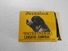 Vintage Pathfinders Lensatic Compass Original Box Model 23212 Taiwan