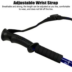 Pair Trekking Hiking Poles Walking Sticks Anti-Shock Collapsible Alpenstock Grip