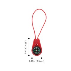 20Pcs Outdoor Pocket Compass On Cord Mini Survival Compass (Mixed Color)