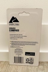 OZARK TRAIL LENSATIC COMPASS, GLOW IN THE DARK, 5093 BLACK