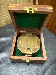 Antique Vintage Brass Solid Kelvin & Hughes 1917 Brunton Compass Handmade gift