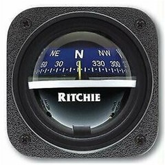 E.S. Ritchie V-537B Ritchie V-537B Explorer Compass – Bulkhead Mount – Blue Dial