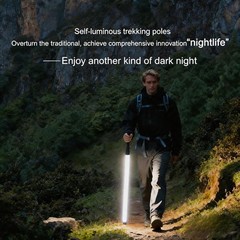 LED Glow Trekking Pole, Waterproof Hiking Stick with Light – 1 Pack
