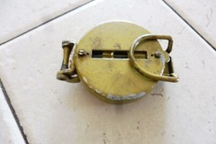 VINTAGE UNBRANDED MILITARY STYLE LIQUID FILLED LENSATIC COMPASS – JAPAN