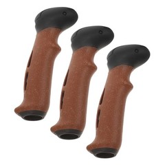 3Pcs Cork Handle for Walking Stick Replacement Comfortable Outdoor Grip Brown