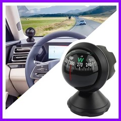 Compass for Car with Bottom Stick Car Compass Ball,Adjustible and Night Vision C