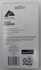 OZARK TRAIL LENSATIC COMPASS, BLACK