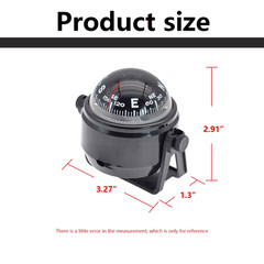 Marine Compass Boat Navigation LED Light 12V Pivot Ball Dash Mount Voyagers Gear