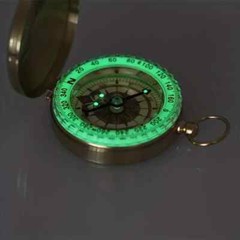 Waterproof Luminous Compass Camping Hiking Brass Compass Portable Compass