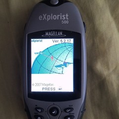 Magellan eXplorist 500 Handheld Hiking GPS, Color Display 2.2in USB Gray