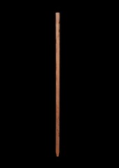 1 in. Hickory Hiking Staff With leather Handle and Wrist Strap. 40 in. to 60 in.