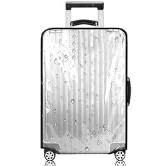 Clear Luggage Cover Fits 24-25 Inch M ( 24-25 Inch suitcase) Transparent