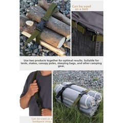 For Outdoor Gear Strap 135cm Nylon Adjustable for Tent Sleeping Bag Securing