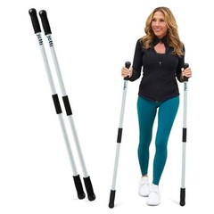 Weighted Walking Sticks for Seniors, Women & Men – 1.2lb Each Medium Gray