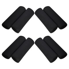 8Pcs Reusable Walking Stick Pad Soft Sponge Cane Handle Grips for Walker Black
