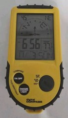 Hiking Handheld LED Digital Compass Thermometer Clock Date