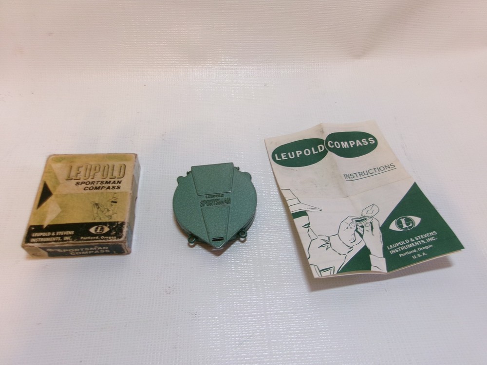 Vintage Leupold Sportsman Compass With Box & Instructions Leupold & Stevens