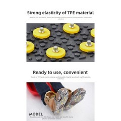 10Tooth Ice Cleats for Children with Flexible Fit for Winter Snow Ice Hiking